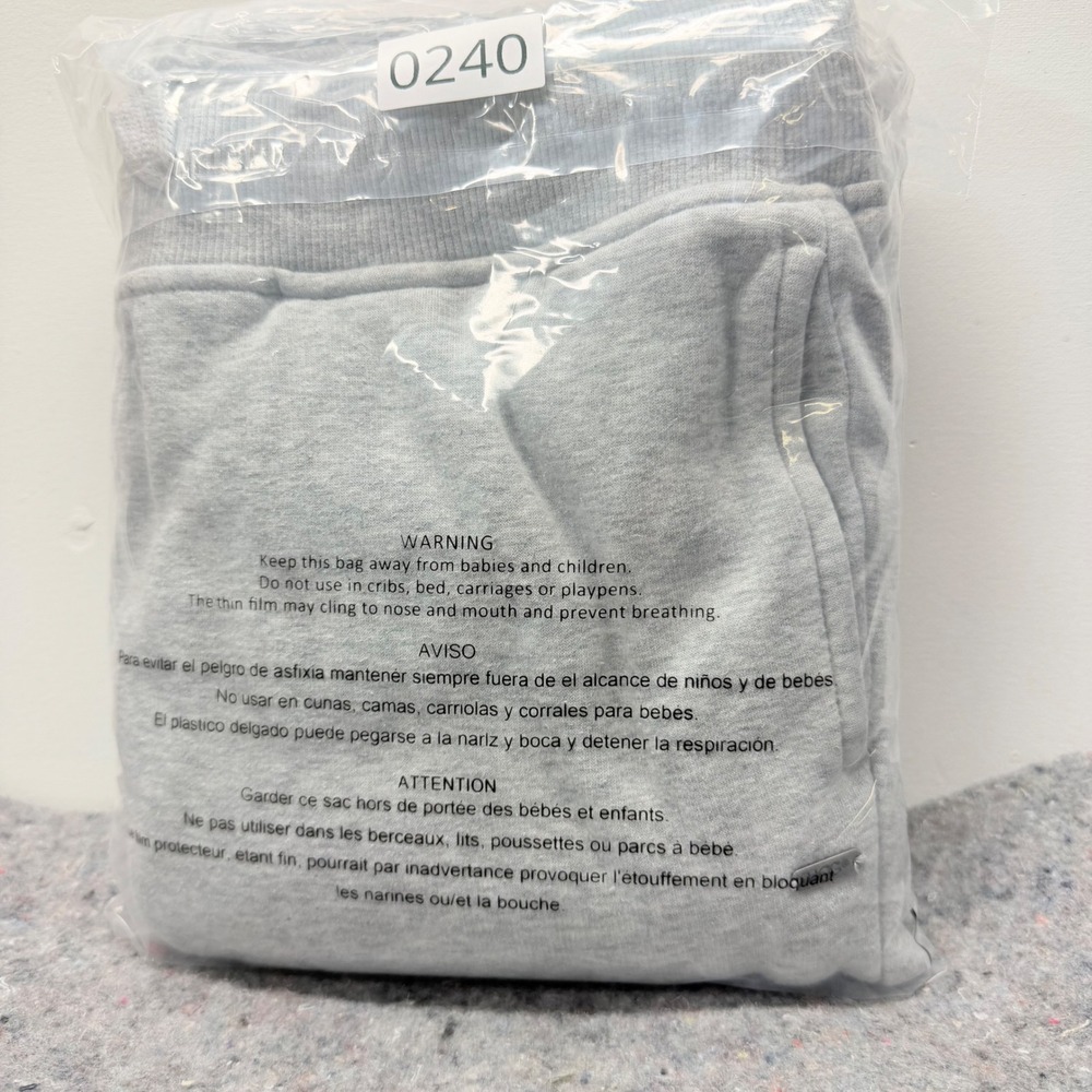 UGG Sweatpants Womens M Gray Wide Leg Fleece Lined Drawstring Lounge Pants - Picture 7 of 7